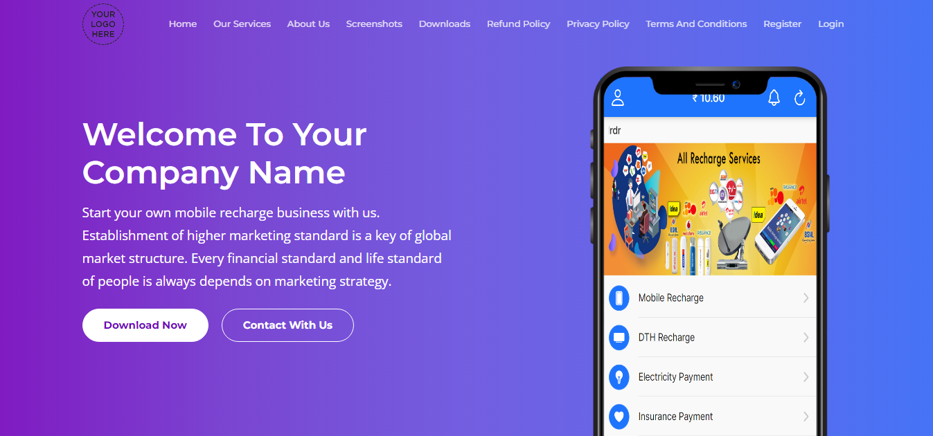 Recharge 5  V2 Laravel Famework